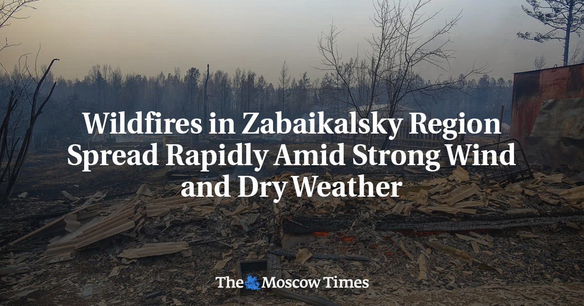 Wildfires in Zabaikalsky Region Spread Rapidly Amid Strong Wind and Dry Weather