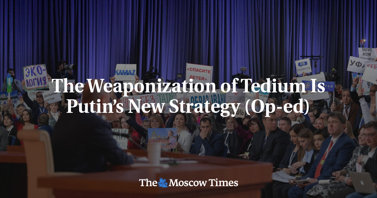 Mempersenjatai kebosanan adalah strategi baru Putin (Op-ed)