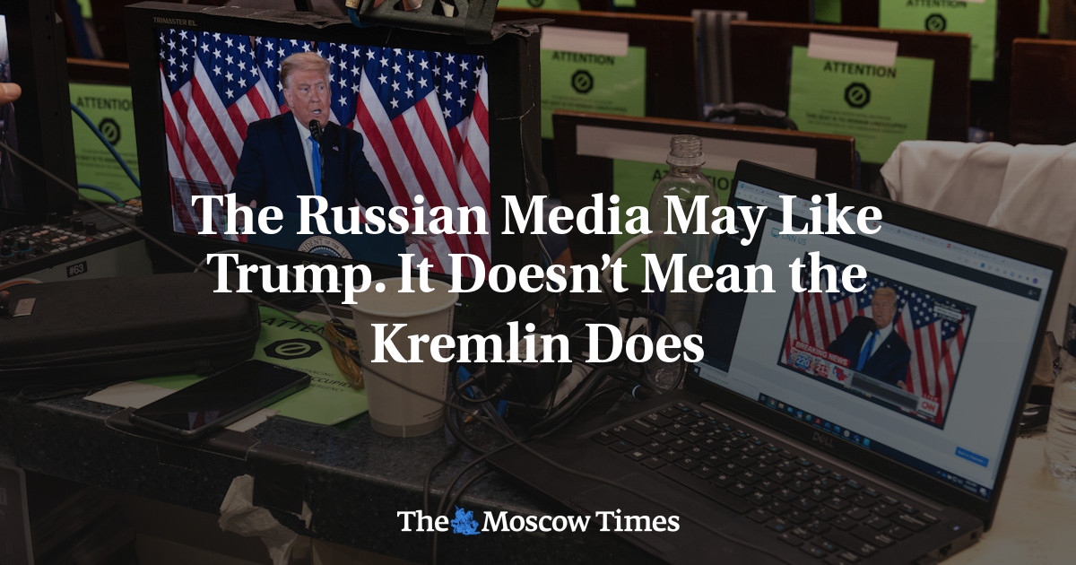 Media Rusia mungkin menyukai Trump.  Itu tidak berarti Kremlin melakukan hal yang sama