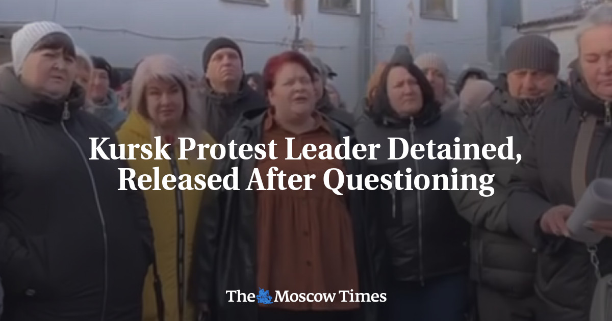Kursk Protest Leader Detained, Released After Questioning