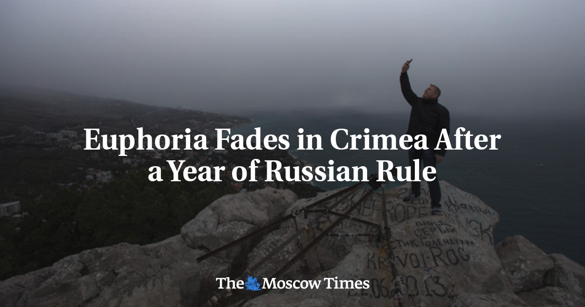 Euforia memudar di Krimea setelah satu tahun pemerintahan Rusia