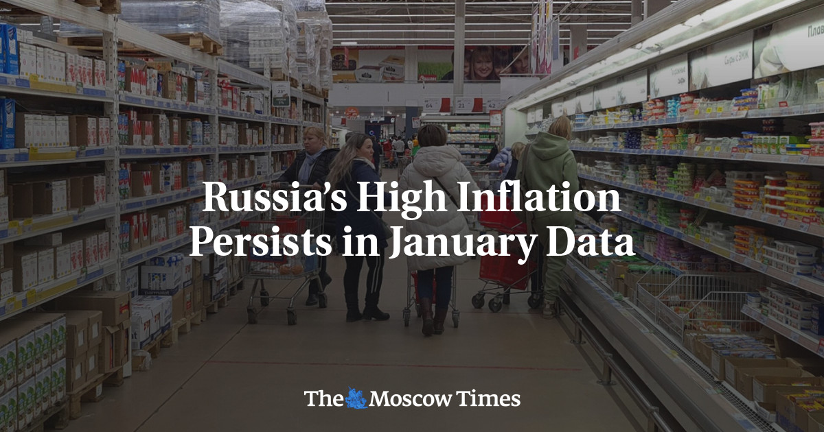 В России сохраняется высокая инфляция по январским данным