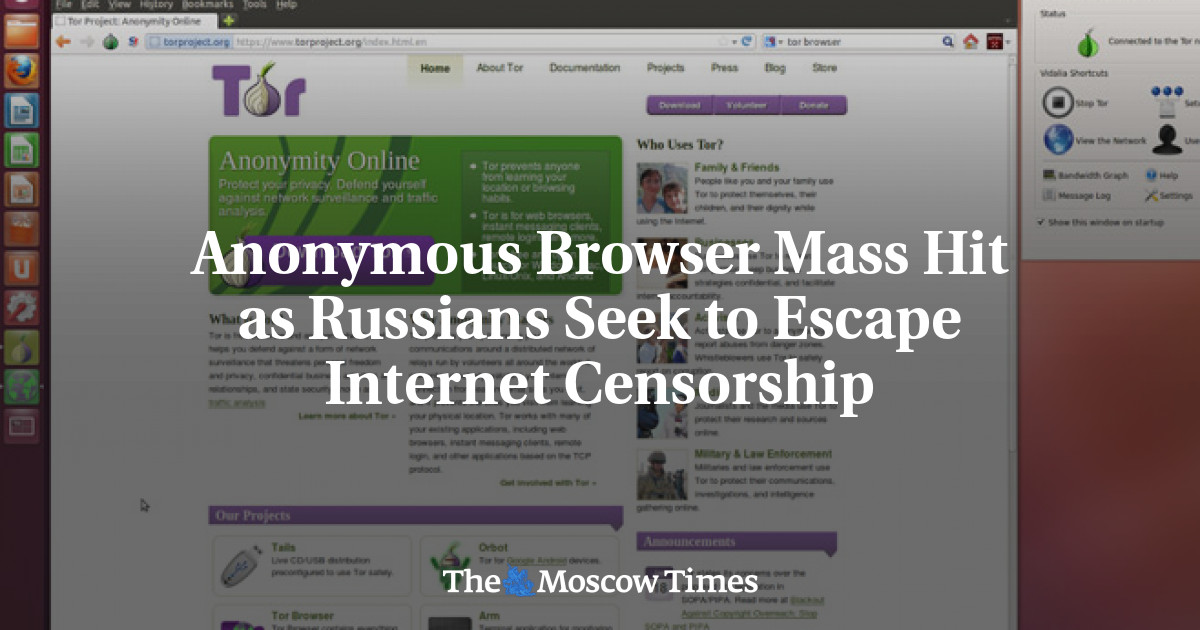 Browser Anonim Dihantam Secara Massal Saat Orang Rusia Mencoba Melarikan Diri dari Sensor Internet