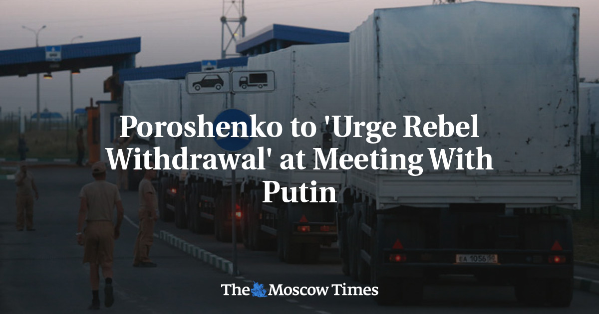 Poroshenko ‘menekankan penarikan pemberontak’ saat bertemu dengan Putin
