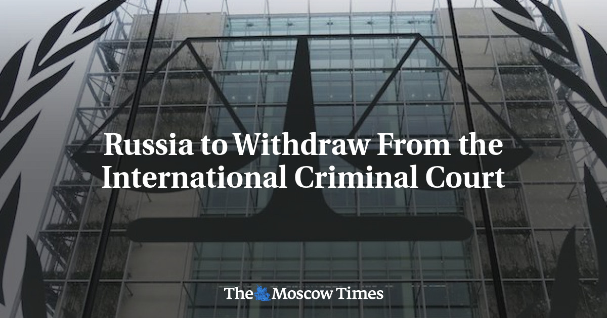 Russia To Withdraw From The International Criminal Court