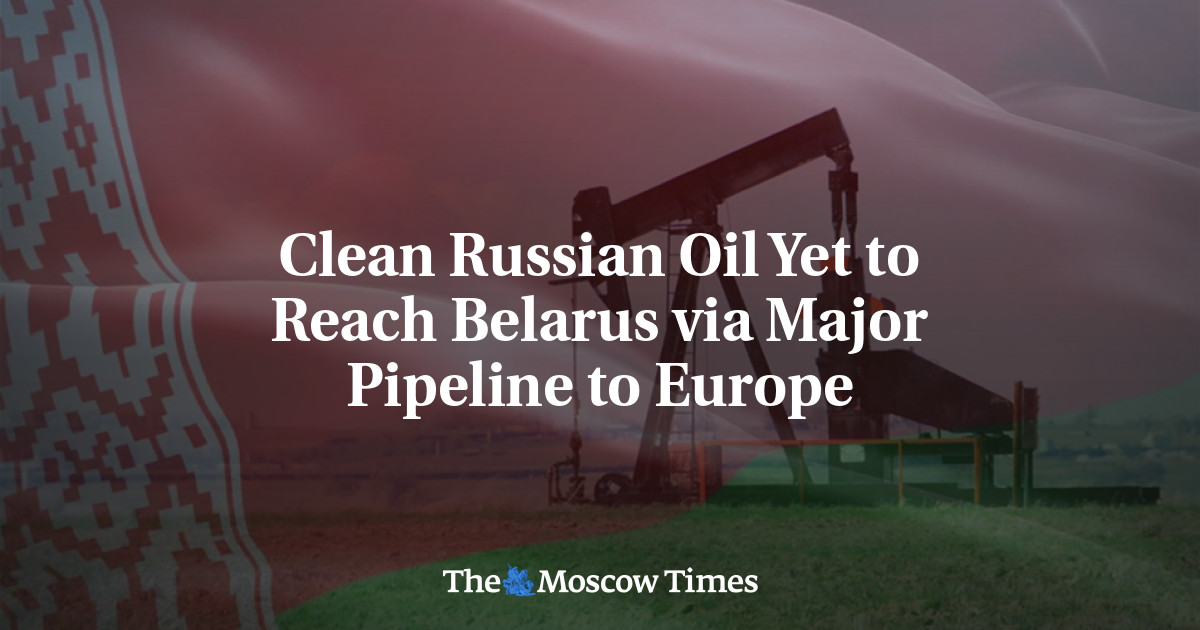 Masih membersihkan minyak Rusia untuk mencapai Belarus melalui jalur pipa utama ke Eropa