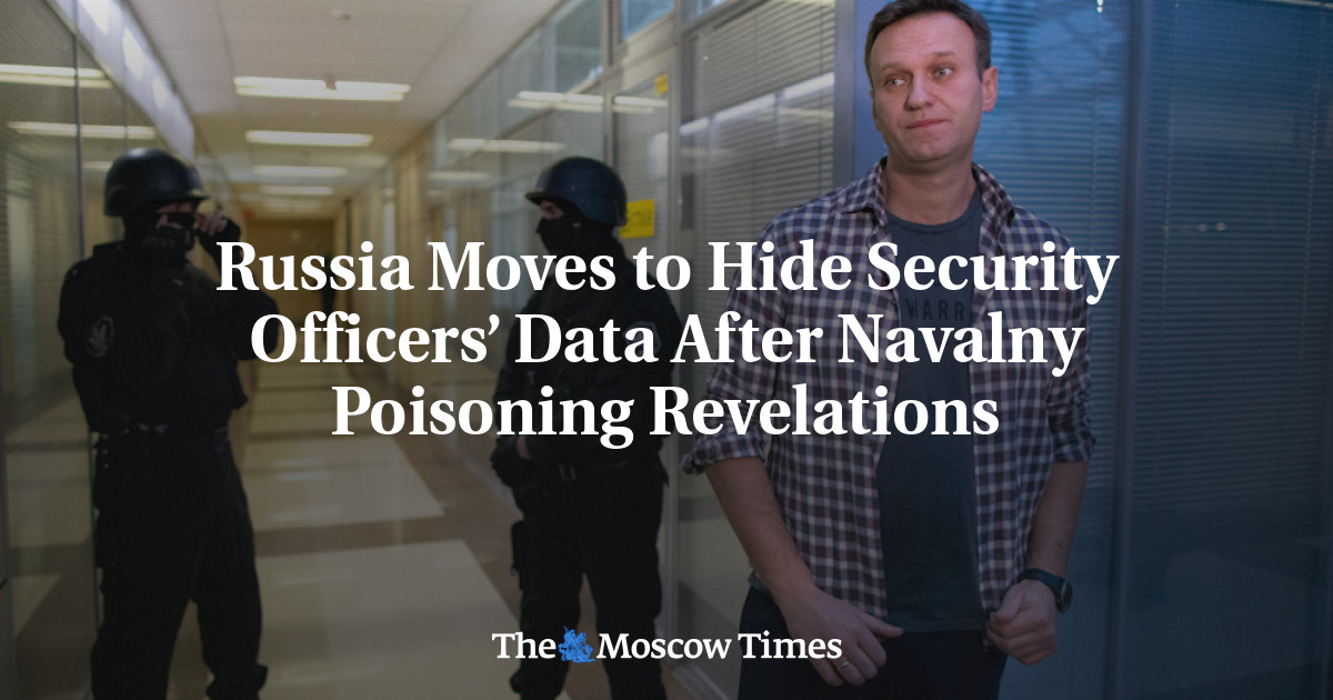 Rusia bergerak untuk menyembunyikan data pejabat keamanan setelah Navalny meracuni wahyu