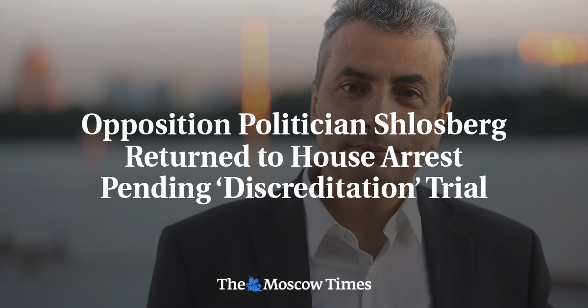 Opposition Politician Shlosberg Returned to House Arrest Pending ‘Discreditation’ Trial