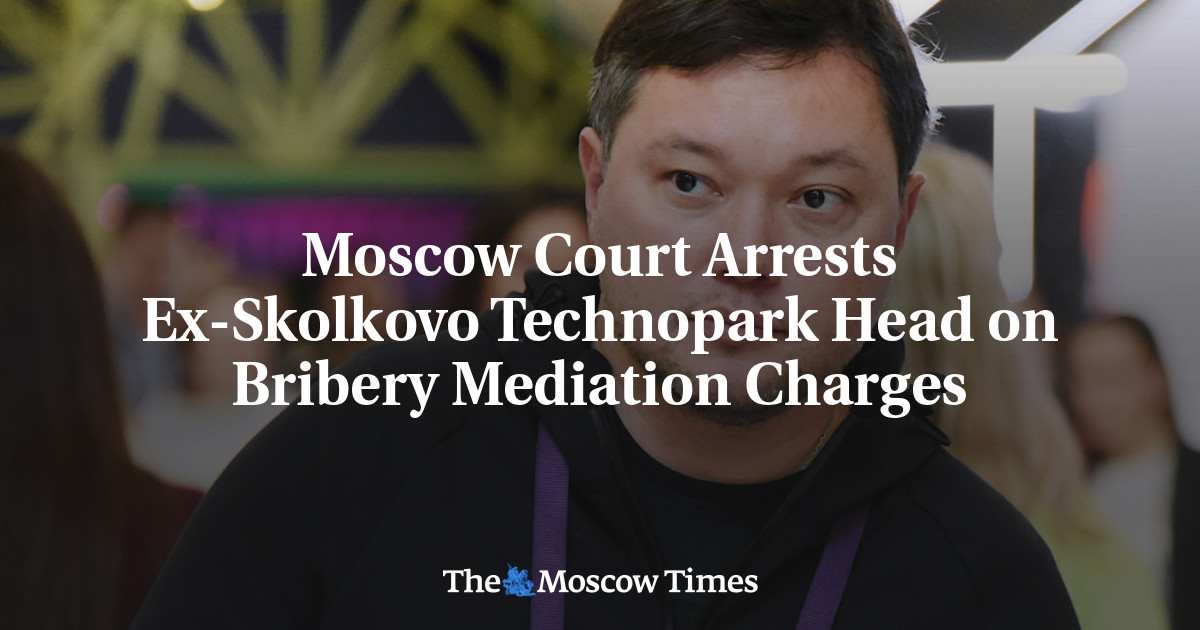 Moscow Court Arrests Ex-Skolkovo Technopark Head on Bribery Mediation Charges