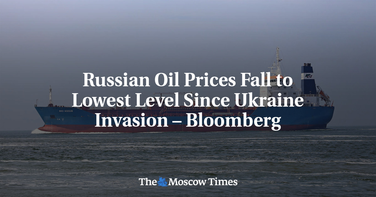 Russian Oil Prices Fall to Lowest Level Since Ukraine Invasion – Bloomberg