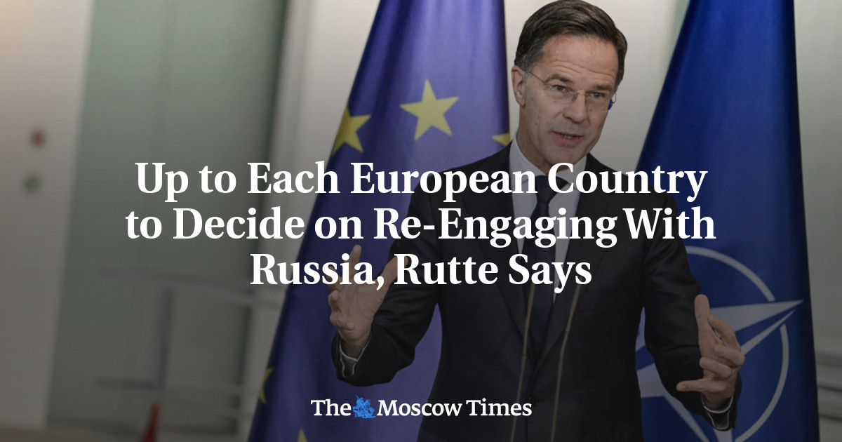Up to Each European Country to Decide on Re-Engaging With Russia, Rutte Says