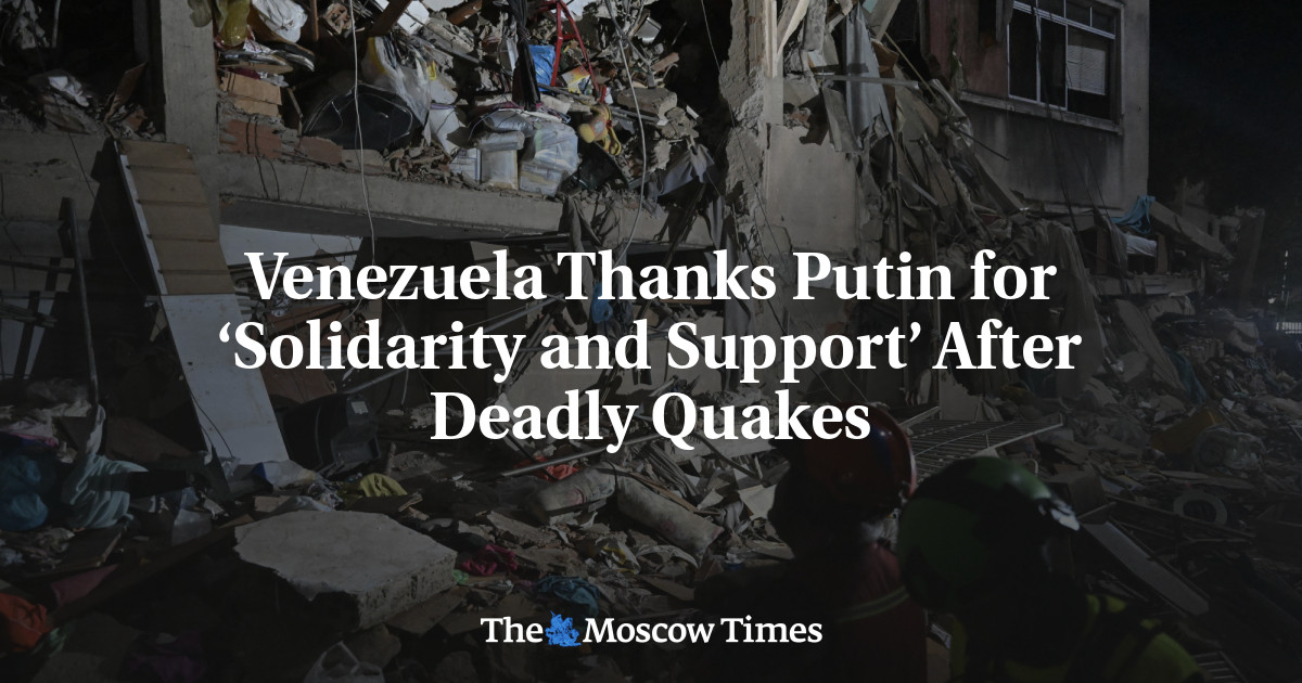 Venezuela Thanks Putin for ‘Solidarity and Support’ After Deadly Quakes
