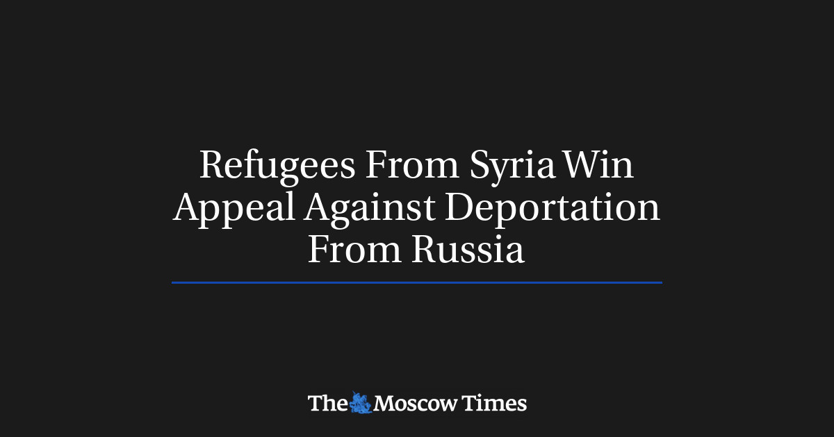 Pengungsi dari Suriah memenangkan banding terhadap deportasi dari Rusia