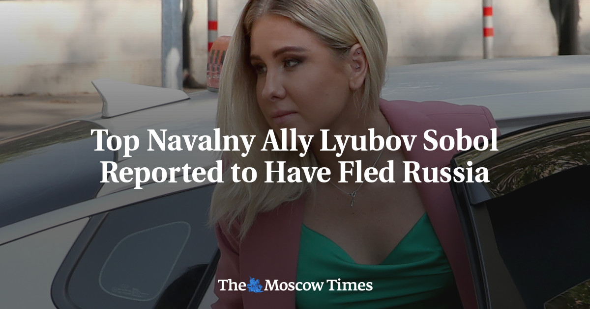 Top Navalny Ally Lyubov Sobol Reported To Have Fled Russia The Moscow
