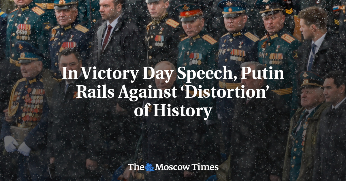 Russian President Putin Addresses Crowds on Victory Day