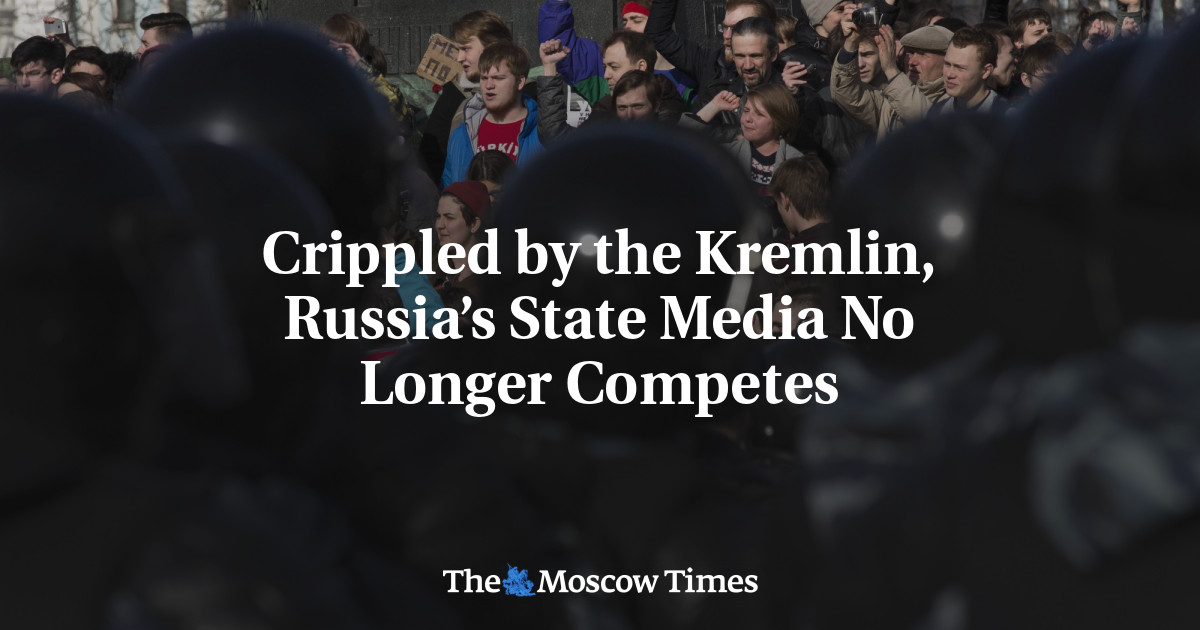Dilumpuhkan oleh Kremlin, media pemerintah Rusia tidak lagi kompetitif