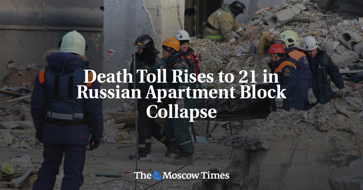 Death Toll Rises To 21 In Russian Apartment Block Collapse