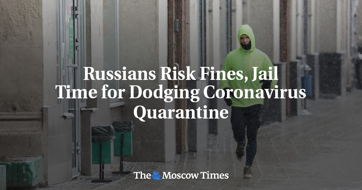Warga Rusia berisiko terkena denda dan hukuman penjara karena menghindari karantina virus corona