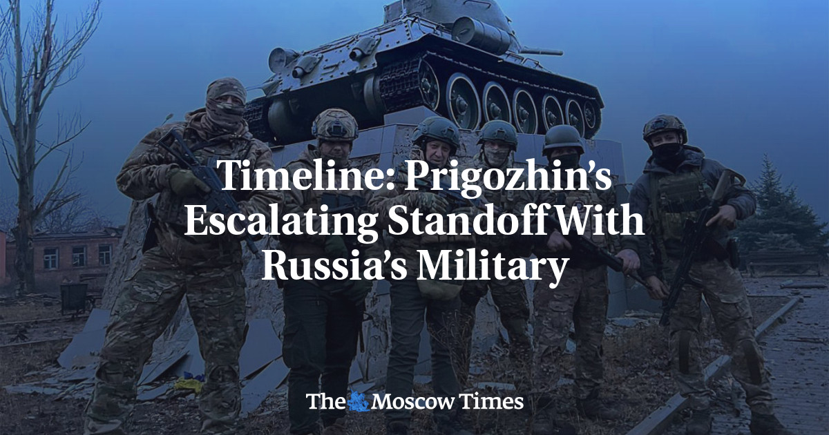 Timeline Prigozhin s Escalating Standoff With Russia s Military