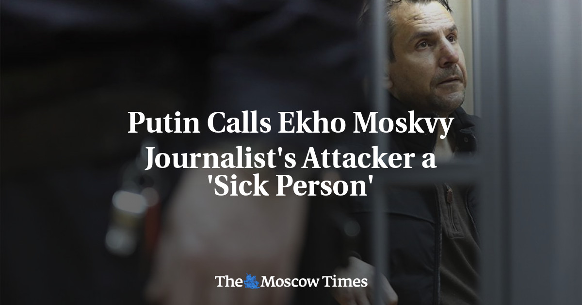 Putin Calls Ekho Moskvy Journalist's Attacker a 'Sick Person'