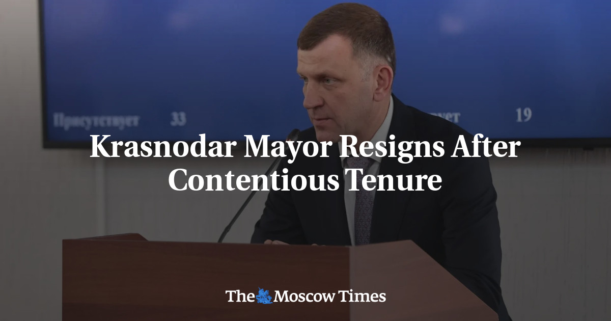 Krasnodar Mayor Resigns After Contentious Tenure