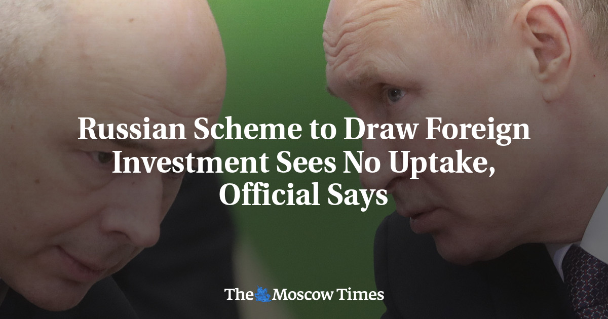 Russian Scheme to Draw Foreign Investment Sees No Uptake, Official Says