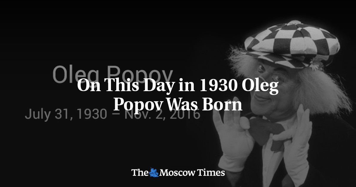 Pada hari ini di tahun 1930, Oleg Popov lahir