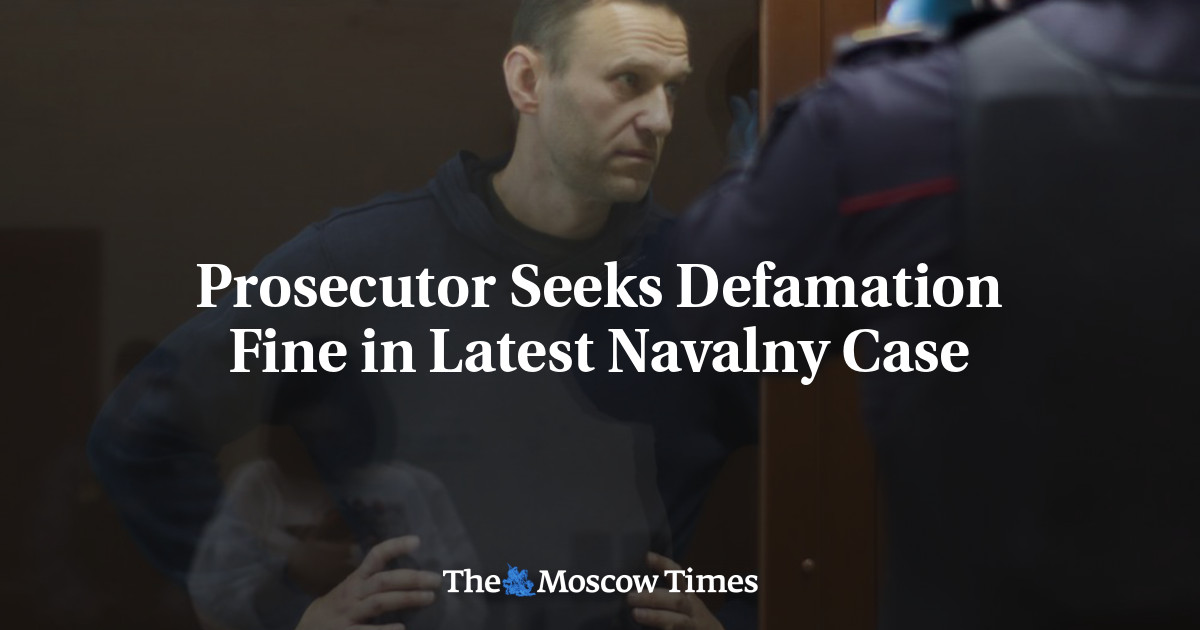 Jaksa menuntut denda atas pencemaran nama baik dalam kasus Navalny terbaru
