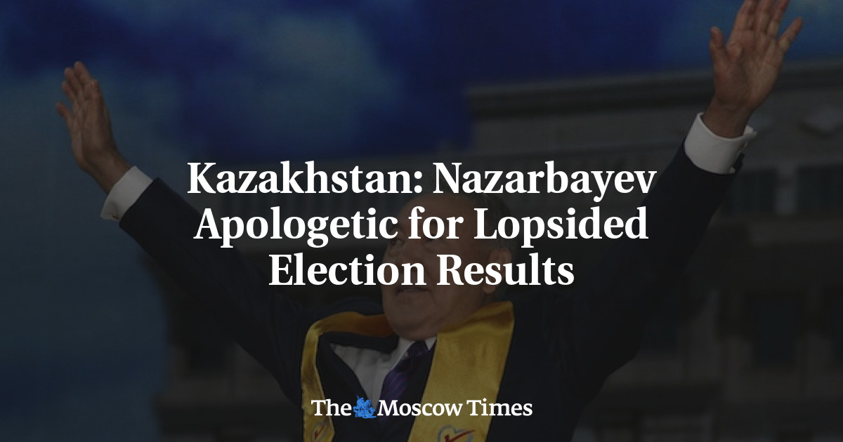 Nazarbayev meminta maaf atas hasil pemilu yang miring