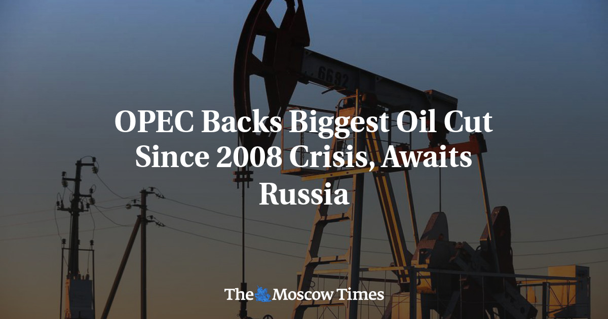 OPEC Backs Biggest Oil Cut Since 2008 Crisis, Awaits Russia - The ...