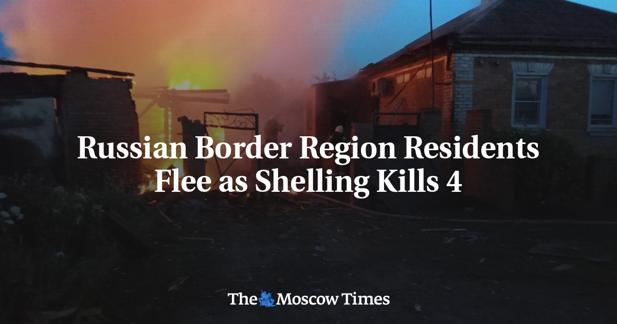 Penduduk wilayah perbatasan Rusia melarikan diri karena penembakan menewaskan 4 orang
