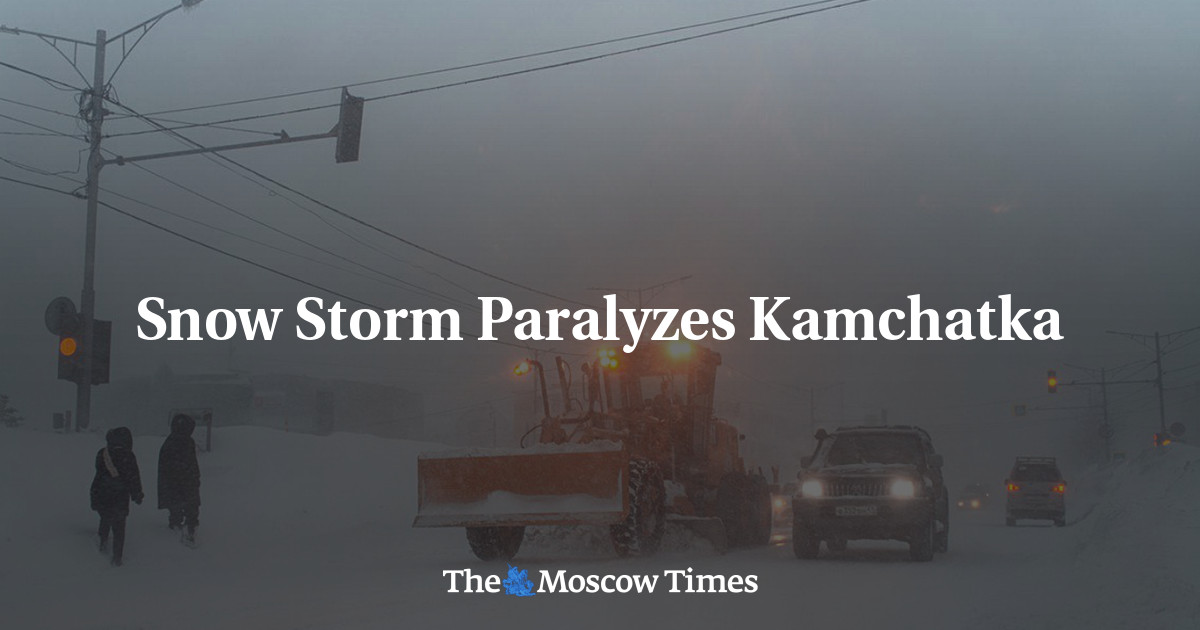 Snow Storm Paralyzes Kamchatka