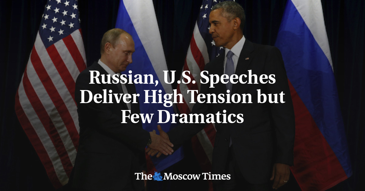 Pidato Rusia dan Amerika memberikan ketegangan tinggi, tetapi sedikit drama