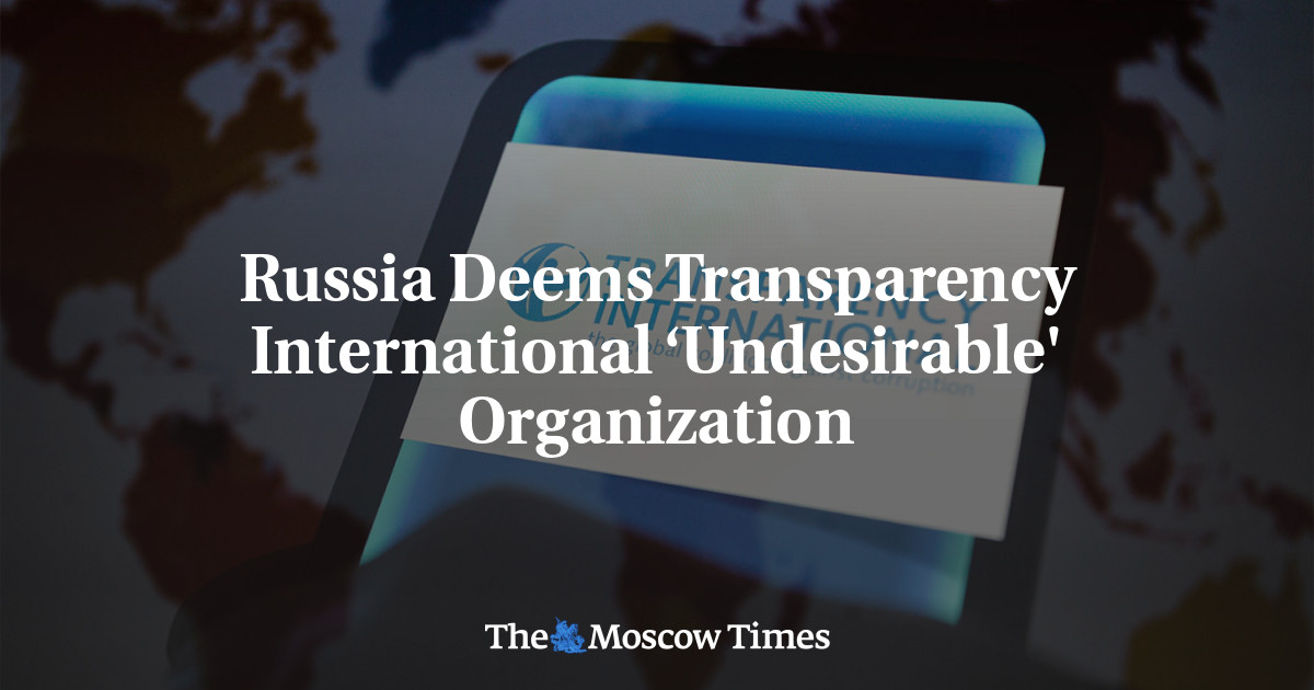 Россия назвала организацию Transparency International «нежелательной»