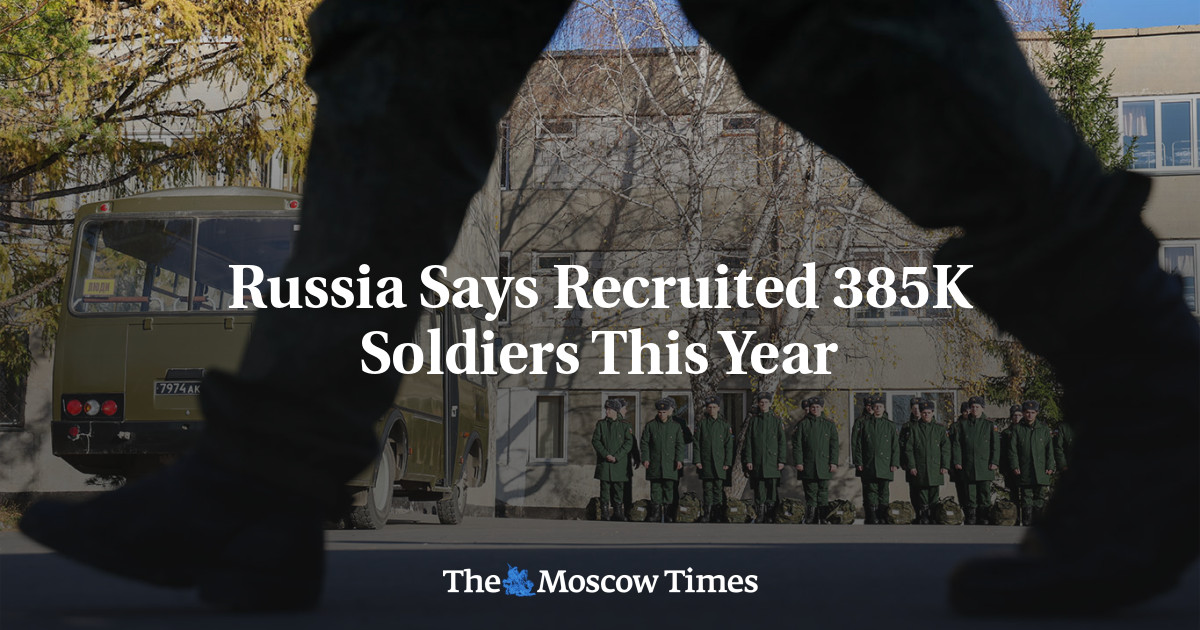 Russia Says Recruited 385K Soldiers This Year