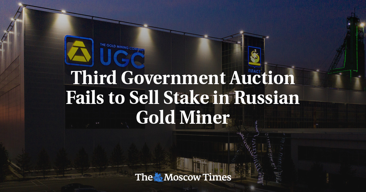 Third Government Auction Fails to Sell Stake in Ru