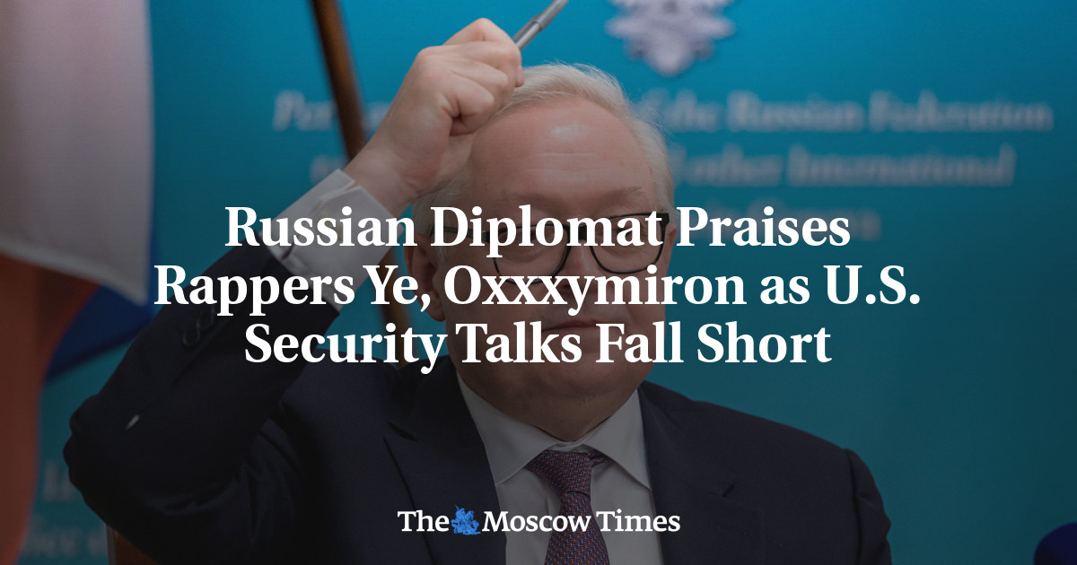 Diplomat Rusia memuji rapper Ye, Oxxxymiron saat pembicaraan keamanan AS gagal