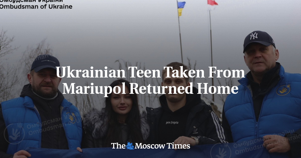 Украинский подросток, доставленный в Мариуполь, вернулся домой