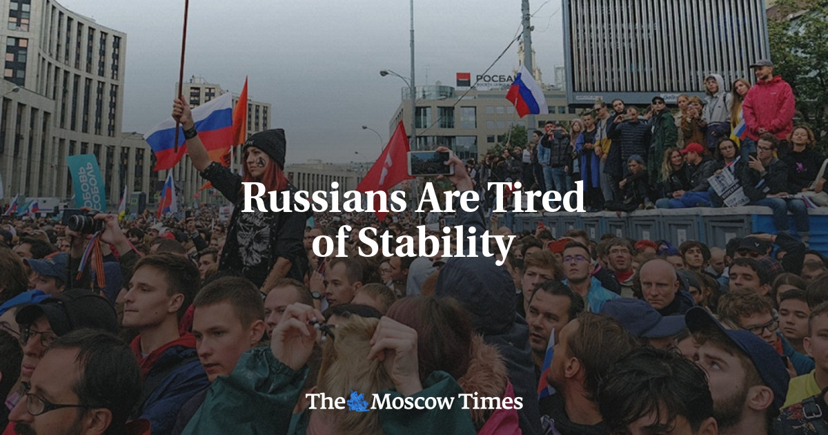 Rusia sudah bosan dengan stabilitas
