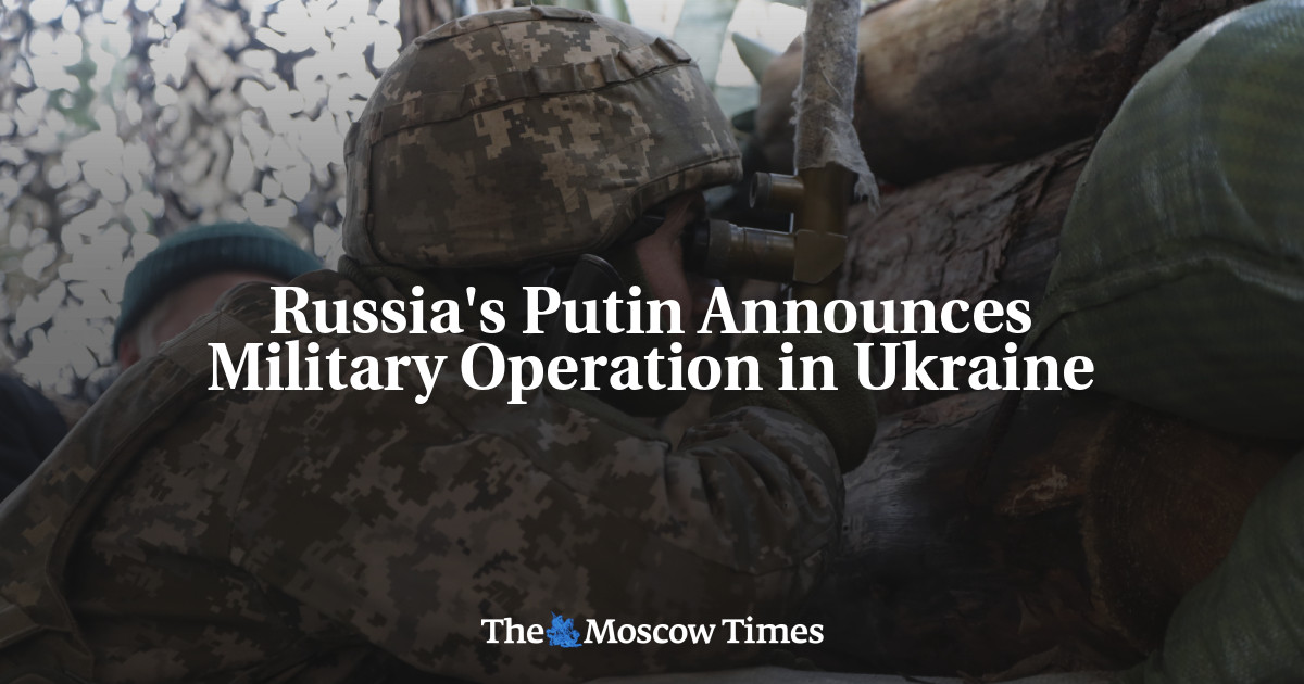 Putin Rusia mengumumkan operasi militer di Ukraina