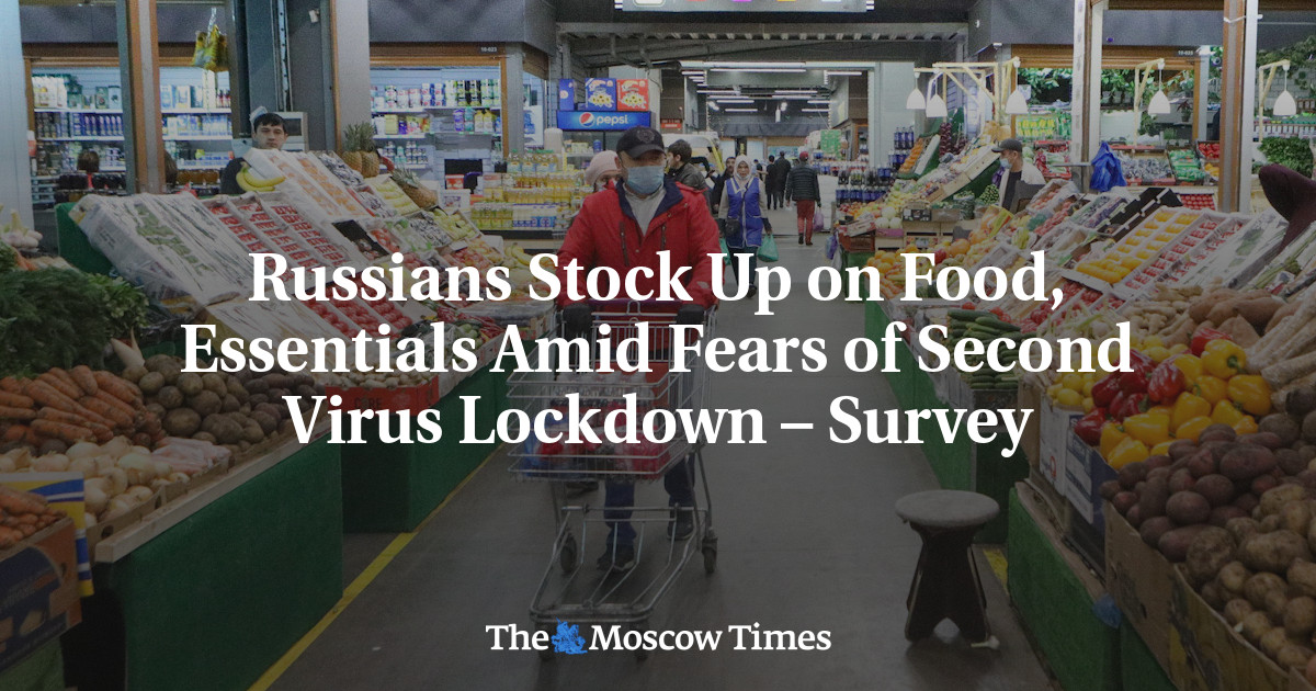 Orang Rusia membeli makanan, kebutuhan pokok di tengah kekhawatiran penguncian virus kedua – survei