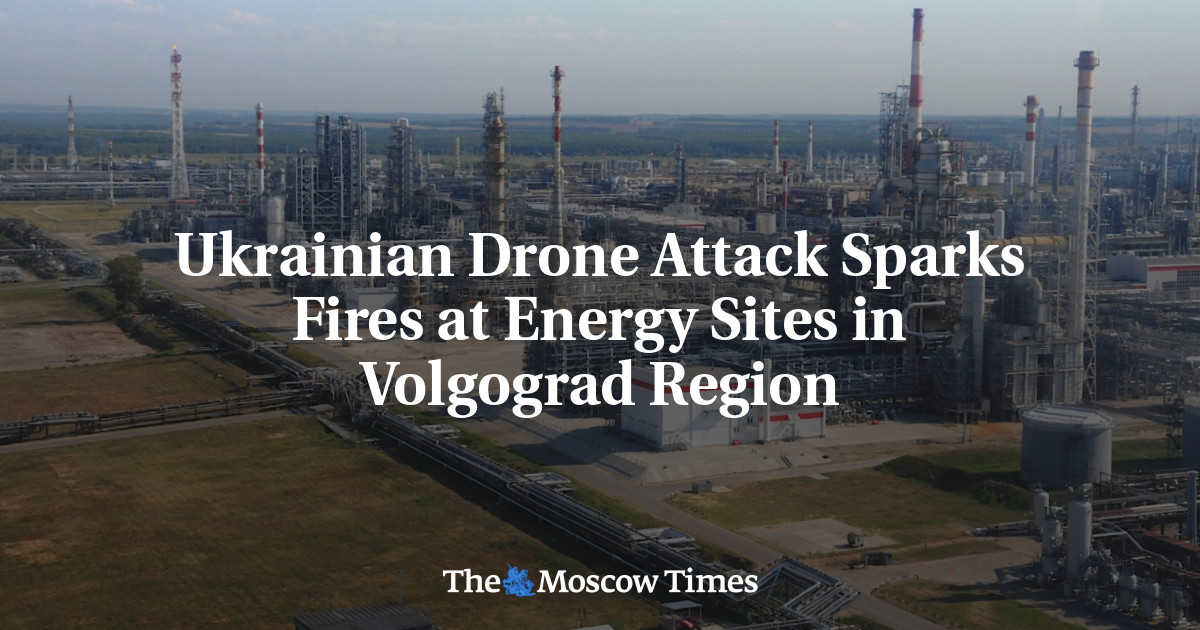 Ukrainian Drone Attack Sparks Fires at Energy Sites in Volgograd Region