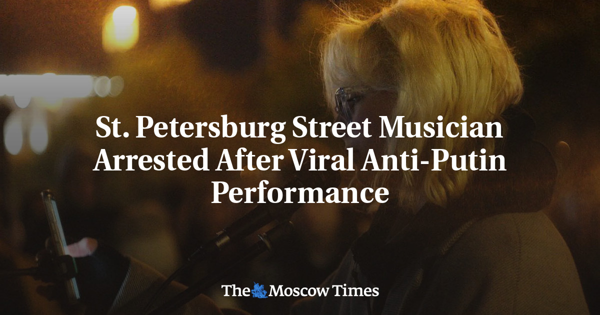 St. Petersburg Street Musician Arrested After Viral Anti-Putin Performance