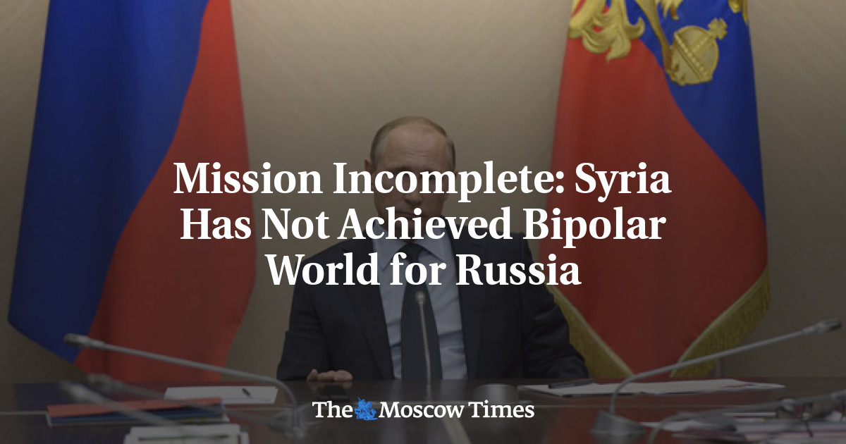 Suriah belum mencapai dunia bipolar untuk Rusia