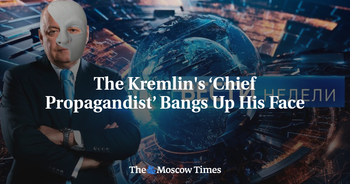 The Kremlins ‘chief Propagandist Bangs Up His Face