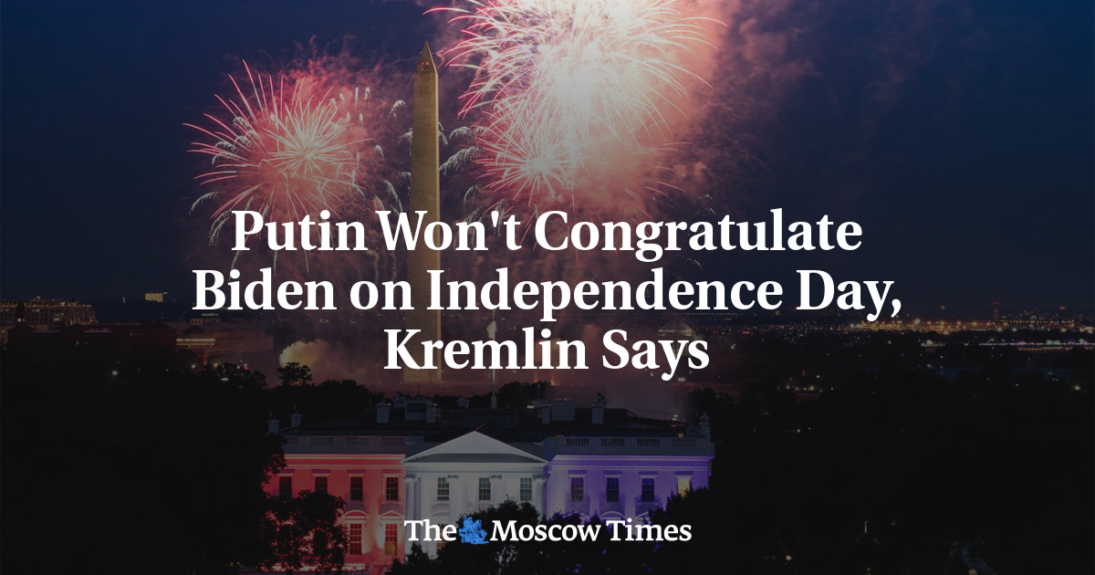 Путин не будет поздравлять Байдена с Днем независимости, заявили в Кремле
