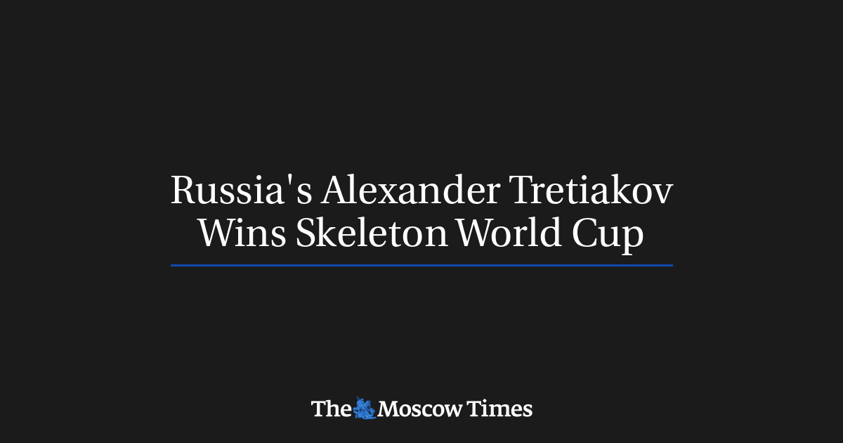 Russia's Alexander Tretiakov Wins Skeleton World Cup