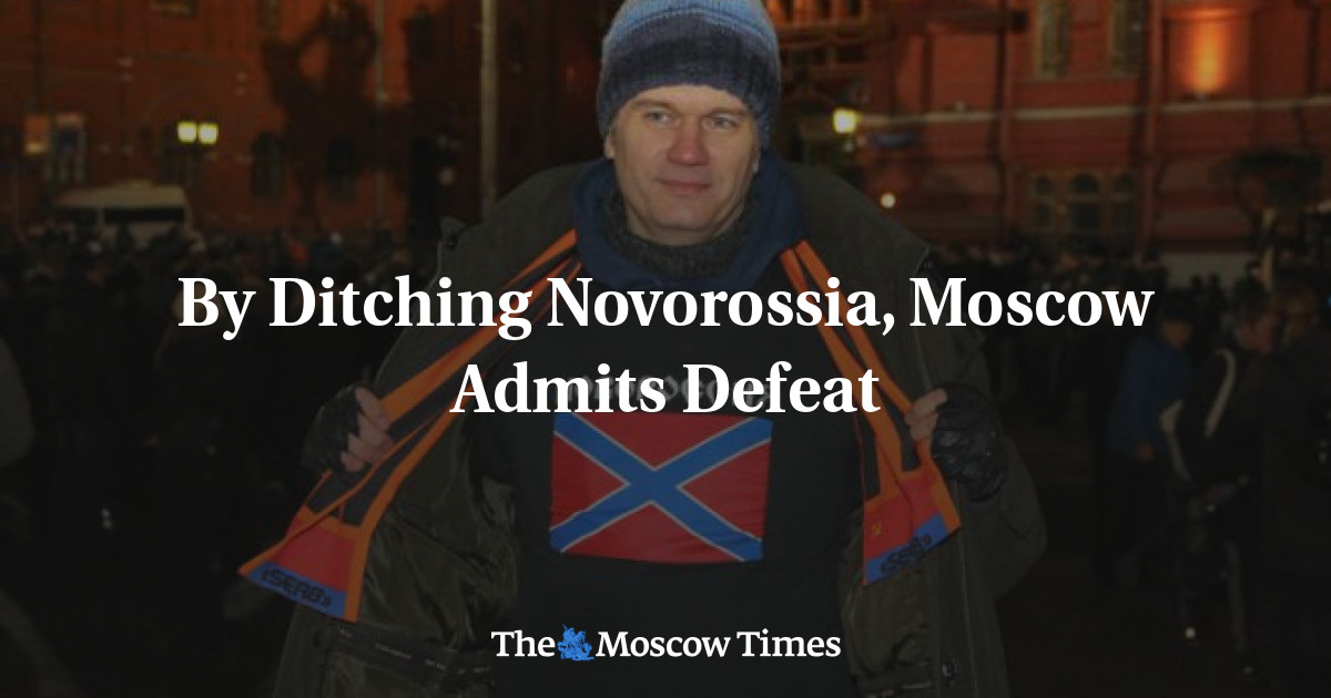 Dengan membolos Novorossia, Moskow mengaku kalah