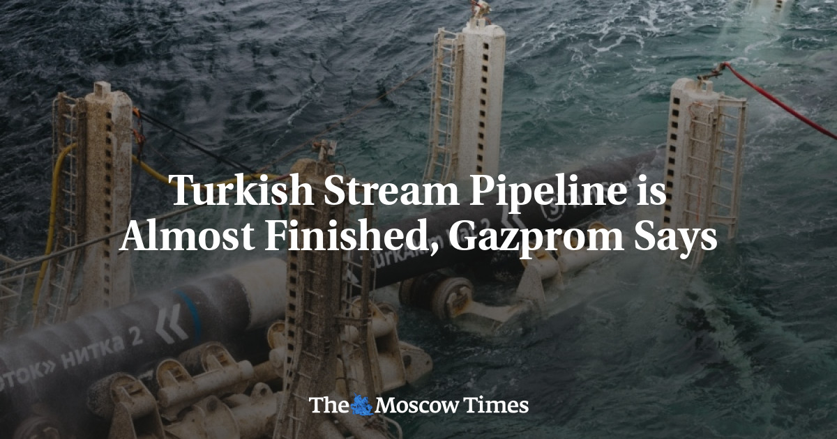 Saluran Pipa Aliran Turki Hampir Selesai, Kata Gazprom