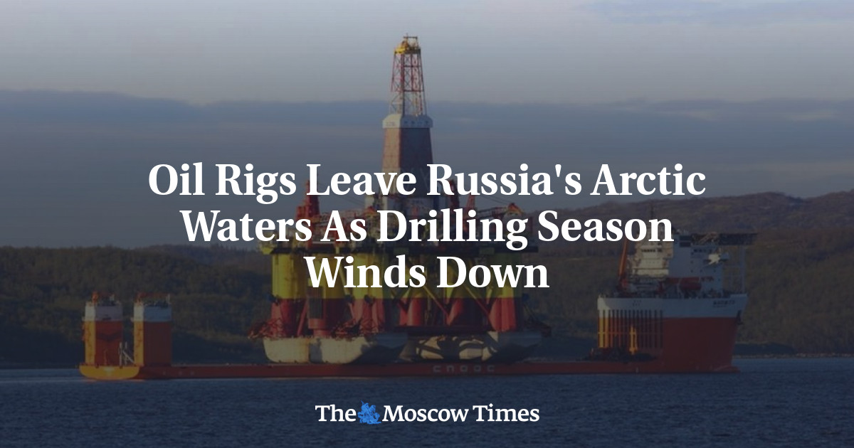 Oil Rigs Leave Russia's Arctic Waters As Drilling Season Winds Down ...
